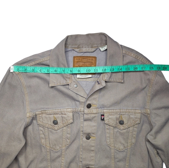 *** SOLD *** Levi's Limited Edition Vintage Style Trucker Mushroom Denim Jacket - Picture 3 of 15